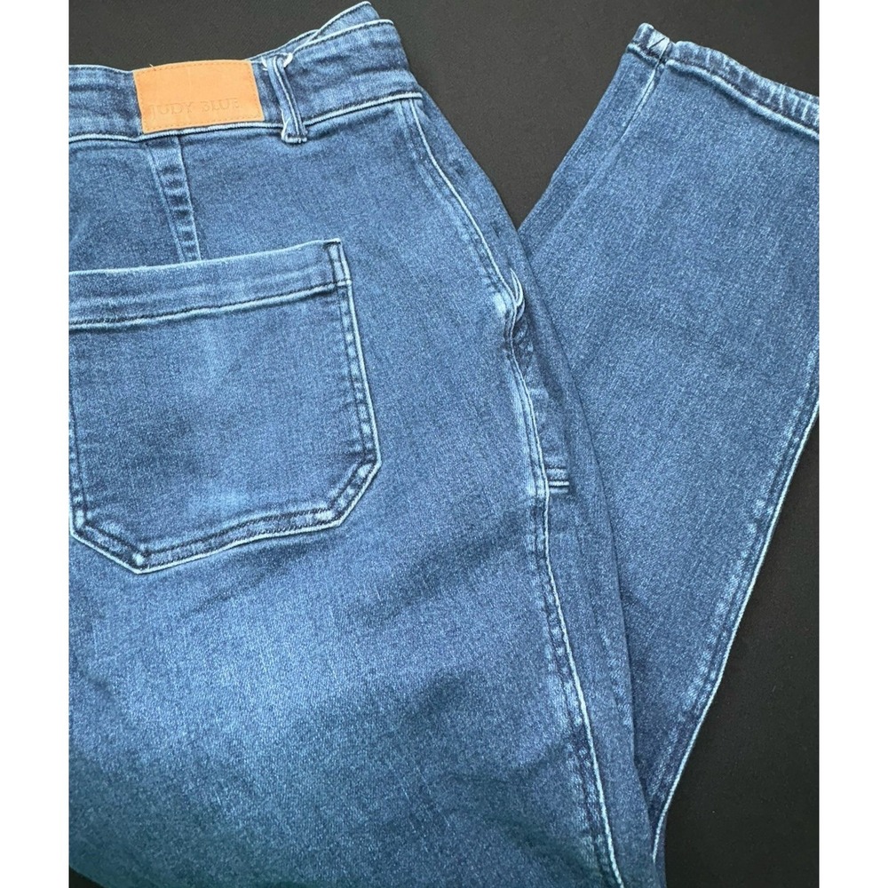 Judy Blue Jogger Jeans Women's 18W (36x29) High Rise Drawstring Stretch Denim - Picture 4 of 12